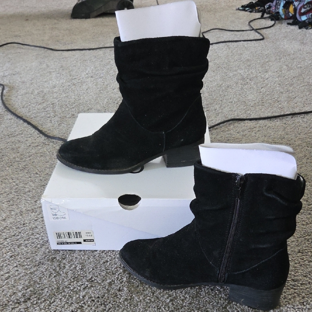 Aldo Black Sole Ankle Boots